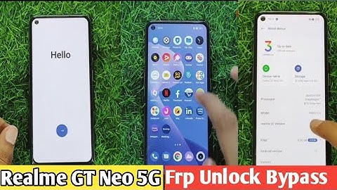 realme GT Neo2 5G Frp Unlock Bypass RMX3370 Google Account Remove 2022 realme UI 3.0