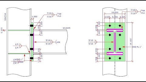 AISC Steel Connection Design Software - Extended End Plate Moment Connection Design