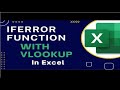 How to use IFERROR VLOOKUP function in excel android