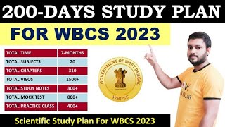 200 Days Study Plan for WBCS 2023 : Best Scientific Study Plan