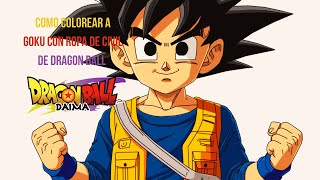 🎨 Como pinta Goku con ropa de civil 😱