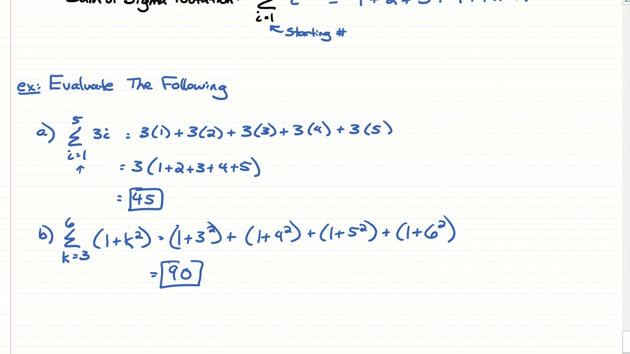 Series infinite and partial sums youtube