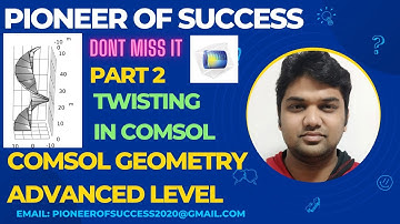 Twisted Geometry in COMSOL Part 2 #research #engineering #twist #geometry #comsol #pioneerofsuccess
