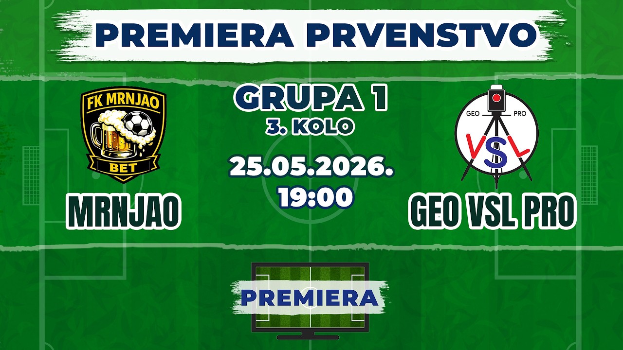 Snimak utakmice MRNJAO – GEO VSL PRO
