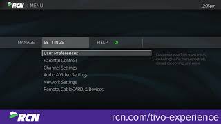 5262 1809 RCN TiVo Menu Settings ParentalControl