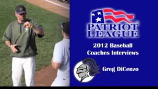 Patriot League Baseball Coaches Interviews: Holy Cross coach Greg DiCenzo