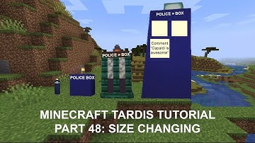Minecraft 1.19 TARDIS Tutorial Part 48: Size Changing