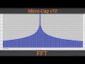 Micro-Cap | Спектральный анализ сигналов и Коэффициент гармоник | FFT | THD