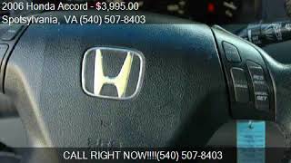 2006 Honda Accord EX w/Leather 4dr Sedan 5A for sale in Spot