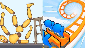 Kick & Break The Ragdoll VS Runner Coaster IOS Android PST Gameplay