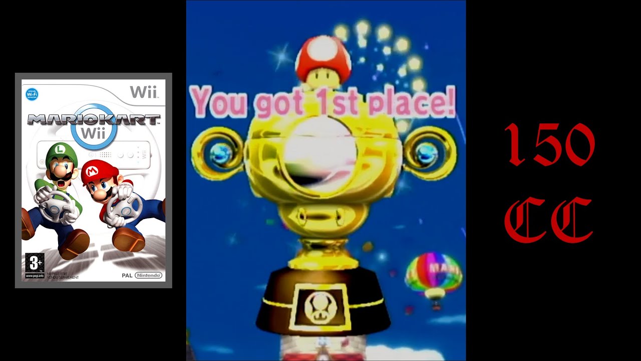 Mario Kart Wii: (Wheel) Mushroom Cup [150cc - Star Rank ★] / Waluigi / Standard Bike S
