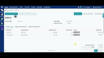 Generate a Po from an So in Odoo