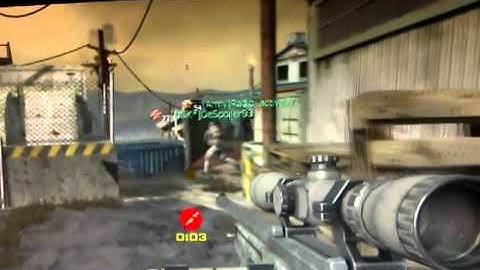 Insane Across Map Throwing Knife Kill Mw3