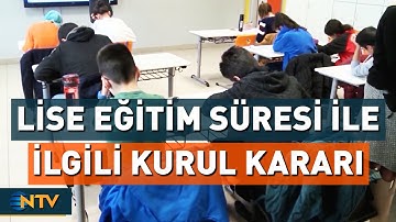 Lise Eğitim Süresi İle İlgili Değişime Cumhurbaşkanlığı Eğitim Kurulu