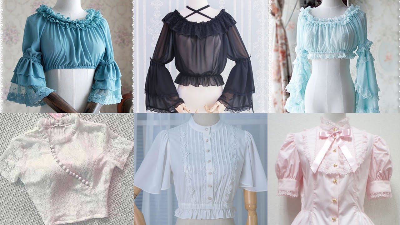 net sleeve blouse design 