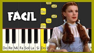 Over The Rainbow - Judy Garland - El Mago de Oz - TUTORIAL PIANO FÁCIL - CANCIÓN FÁCIL PARA PIANO screenshot 2