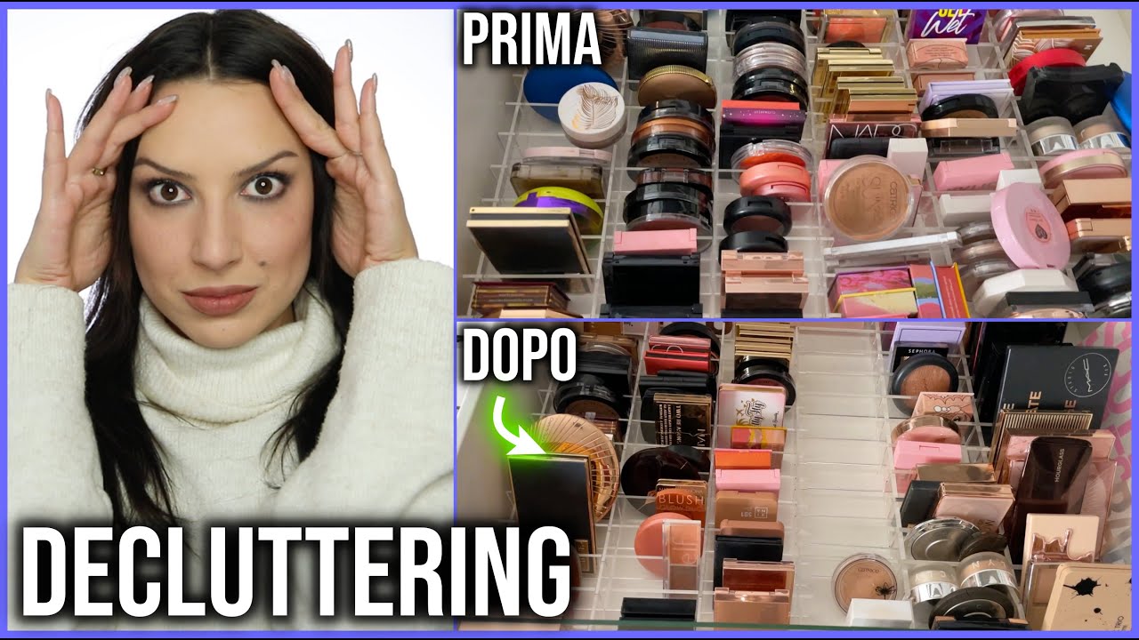 DECLUTTERING ASSURDO😱 - TUTTE LE POLVERI E LE PALETTE VISO