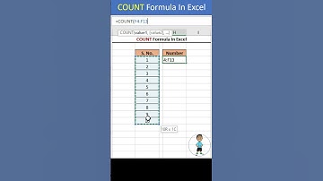 COUNT Formula  Excel #excel #exceltips #exceltutorial #msexcel #msexcelfullcourse #msexceltutorial