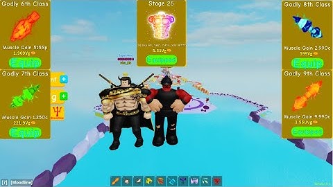 Getting Godly 9th class - Lifting Simulator