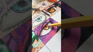Drawing okarun&#39;s eye part 13/25 #anime #drawing #art #shorts #viralshort #okarun #animeeye #dandadan