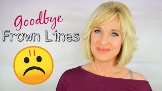 HOW TO GET RID OF Frown Lines, Eleven Lines, Glabella Lines! NO BOTOX OR FILLERS!