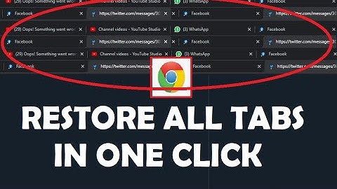 How to restore chrome all tabs & all pages after restart computer 2024
