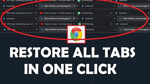 How to restore chrome all tabs & all pages after restart computer 2021