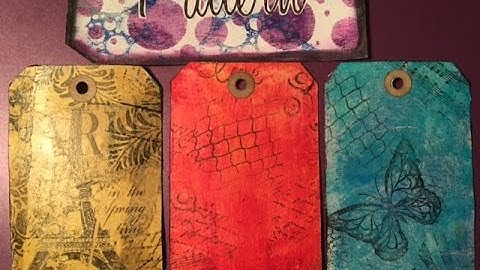 Mixed Media Art Journal Techniques  # 1-  Designer Tissue Paper