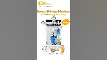 ✨DEMA Semi-Auto Screen Printing Machine for Round Plastic Bowl