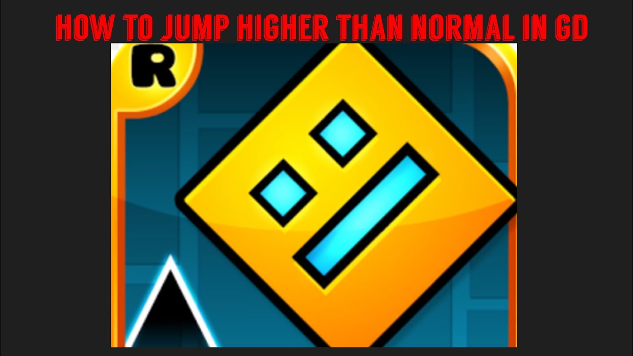 How To Jump Higher Than Normal In Geometry Dash - YouTube