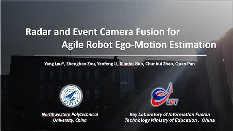 Radar and Event Camera Fusion for Agile Robot Ego-Motion Estimation