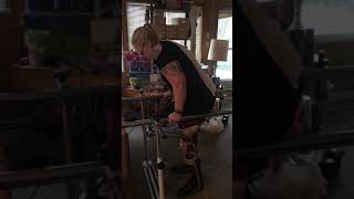 Female Spinal Cord Injury Walking in Kafo Leg Braces for the 1st time in 8 years