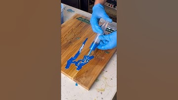 Epoxy Resin Cribbage Board #shapeoko #woodworking #cnc #cncowners #cribbage #quabbin #epoxyresin