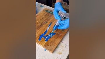 Epoxy Resin Cribbage Board #shapeoko #woodworking #cnc #cncowners #cribbage #quabbin #epoxyresin