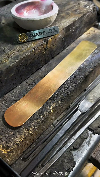MAKING A PURE 24K GOLD BANGLE #viral #trending #shortvideo #gold #new #shorts #short #new #reels