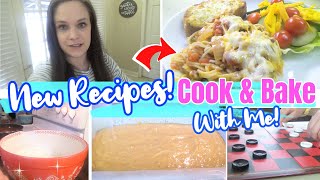 BAKED SPAGHETTI & PEANUT BUTTER BREAD! | COOK AND BAKE WITH ME
