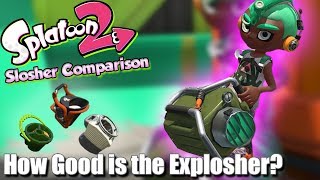 Splatoon 2 - How Good is the Explosher Is it too Slow (Slosher Comparison)