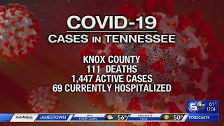 Knox County Health Dept. reports 2 new COVID-19 deaths, active cases rise by 163