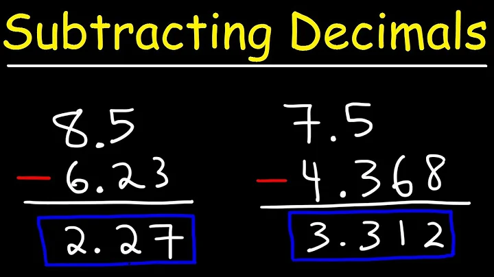 Subtracting Decimals - Keeping It Simple!
