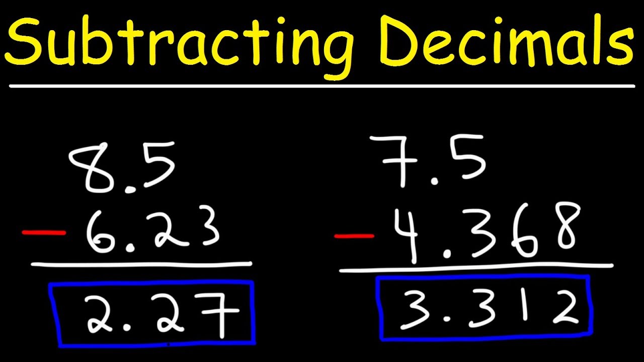 subtracting-decimals-keeping-it-simple-youtube