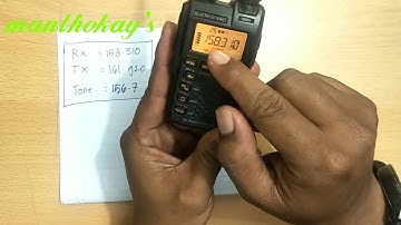 Setting Repeater Yaesu VX3