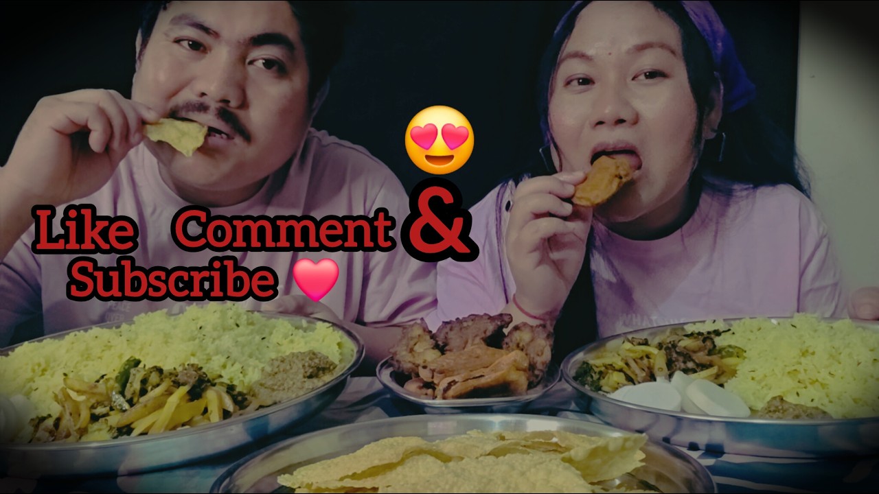 Chamre Vat, Aalu Karela,Tamater Ko Achhar, || Baingan Ko Pakoda & Piyaj Ko Pakoda || Nepali Mukbang