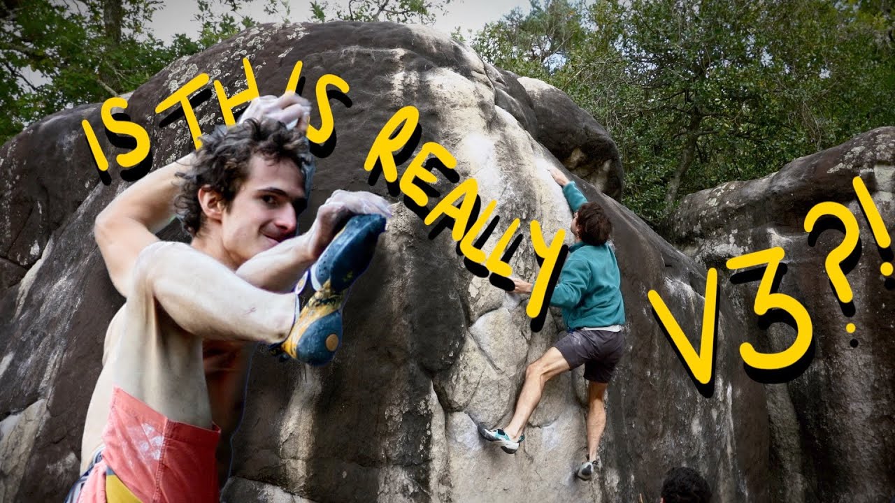 Профессиональные скалолазы НЕ МОГУТ пройти эту боулдеринговую проблему V3 | Неделя в Фонтенбло