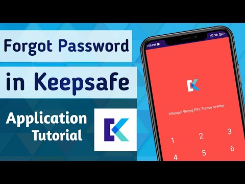 Keepsafe Forgot Password / Pin code || How to Reset Pin in Keepsafe App