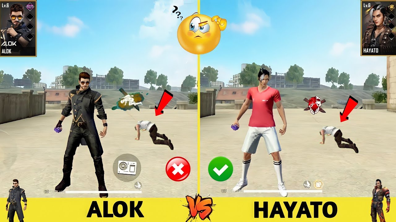 ALOK VS HAYATO FULL ABILITY TEST FREE FIRE - GARENA FREE FIRE