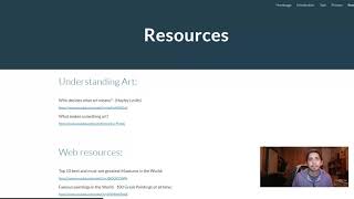 Video explanation for Webquest - Arts