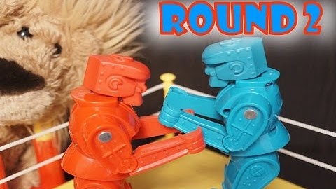 ROCK EM SOCK EM ROBOTS Fight Video ROUND 2 by LuckyLionBear Original Fighting Tabletop Game Mattel
