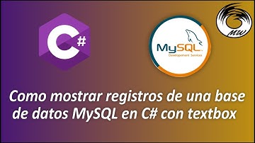 Como mostrar registros de una base de datos MySQL con TextBox en C# [Visual Studio]