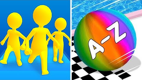 Join Clash 3d Vs AZ Run 🔴🟣🧿Max All Levels Walkthrough Gameplay DSA435