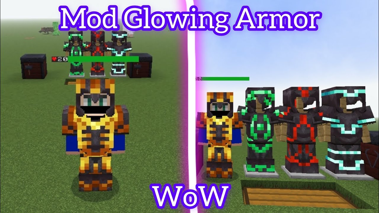 របៀបដាក់ mod Glowing Armor Minecraft